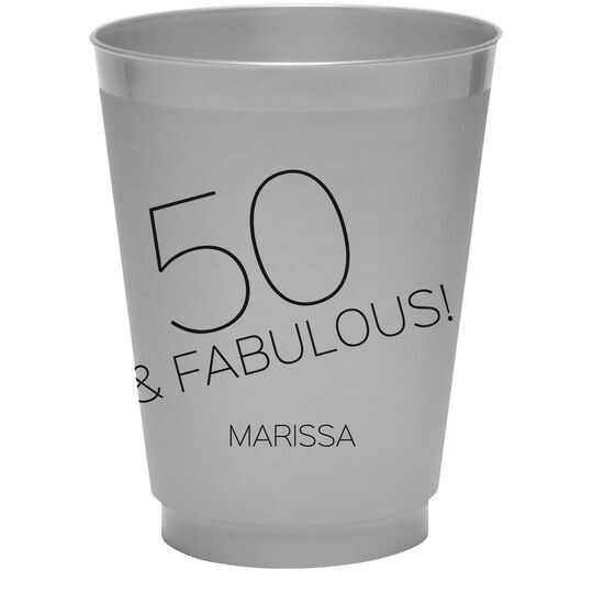 50 & Fabulous Colored Shatterproof Cups